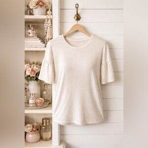 SANCTUARY FLOUNCE SLEEVE TOP